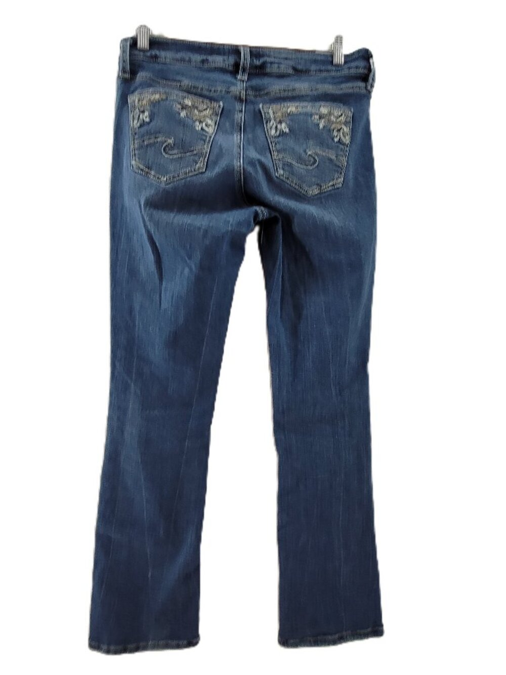 Silver Jeans Co Womens 28x33 Blue Elyse Slim Boot Cut Stretch Denim Mid Rise